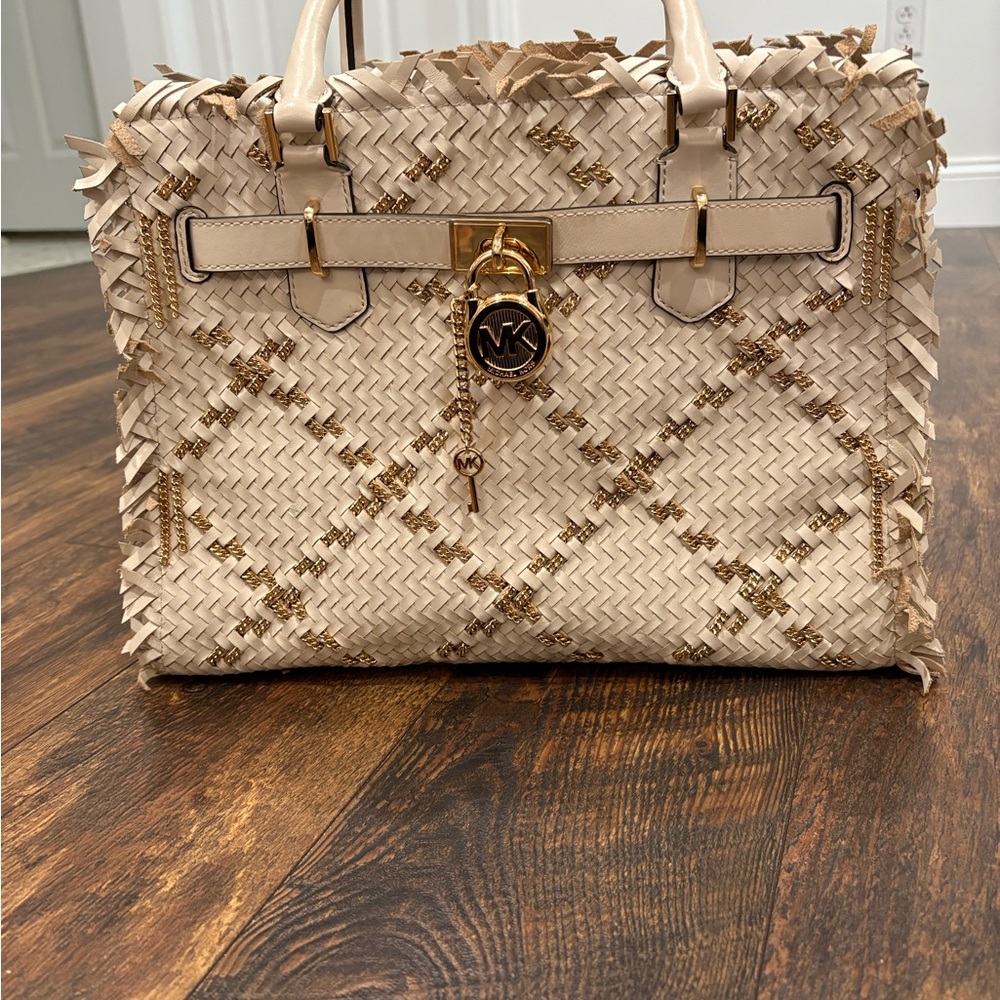 Michael Kors Hamilton woven EUC - Picture 4 of 14